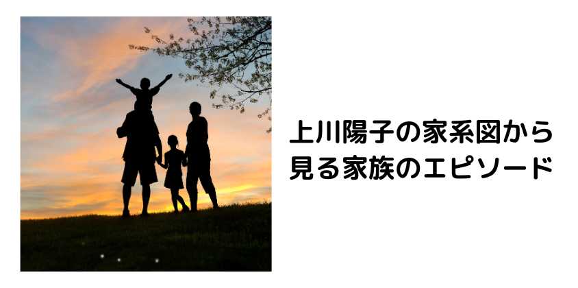 上川陽子の家系図から見る家族のエピソード